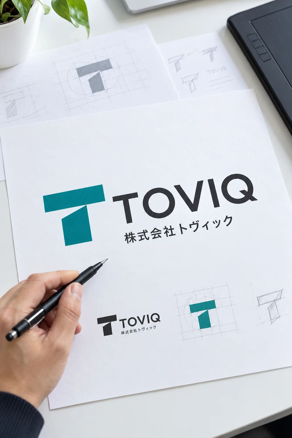 ロゴデザインの制作イメージ
